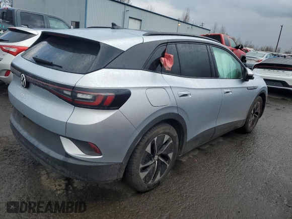 2021 Volkswagen ID.4 Pro S z VIN WVGTMPE25MP028423, wystawiony jako Copart lot #47427535 z przebiegiem Nie podano mil oraz Szkoda całkowita • Salvage title. Historia ofert i sprzedaży dostępna na DreamBid. Obrazek 3.