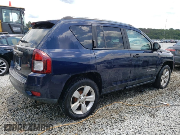 2015 Jeep Compass Sport with VIN 1C4NJCBB7FD110676, listed as a Copart auction lot 58674814 with 165,348 mi miles and Salvage Title. Bid and sale history available at carsss.com. Image 3.
