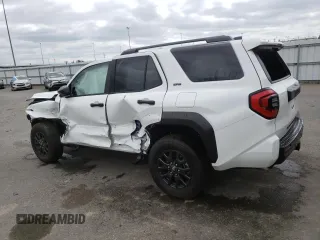 2025 Toyota 4Runner SR5 с VIN JTEVA5BR1S5009139, выставлен на аукционе Copart как лот 53647785 с пробегом Не указан миль и На запчасти • Non repairable. История ставок и продаж доступна на DreamBid. Изображение 2.