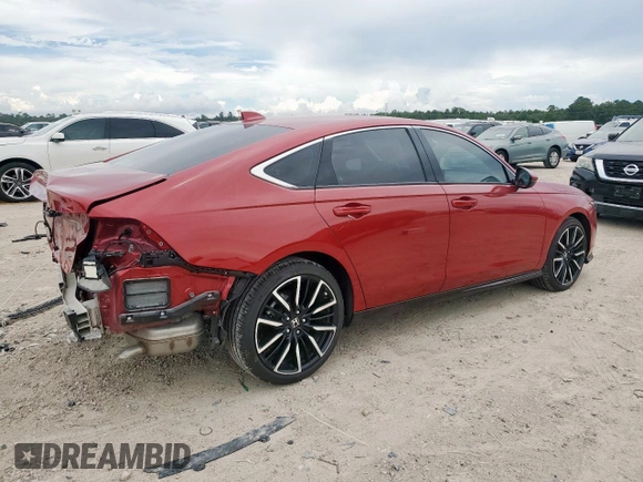 2024 Honda Accord Touring with VIN 1HGCY2F89RA085105, listed as a Copart auction lot 62604865 with 11,362 mi miles and Salvage title. Bid and sale history available at DreamBid. Image 3.