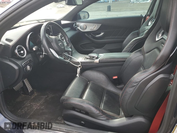2017 Mercedes-Benz C 43 AMG with VIN WDDWJ6EB0HF439265, listed as a Copart auction lot 51828385 with Not provided miles and Salvage title. Bid and sale history available at DreamBid. Image 7.