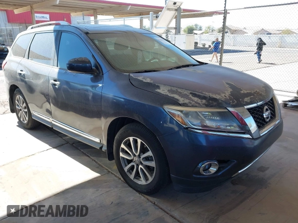 2014 Nissan Pathfinder SV with VIN 5N1AR2MN0EC732139, listed as a IAAI auction lot 41684984 with 125,590 mi miles and . Bid and sale history available at DreamBid. Image 1.