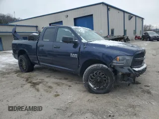 2018 Ram 1500 Express with VIN 1C6RR7FG2JS216035, listed as a Copart auction lot 45927085 with 143,763 mi miles and Salvage Title. Bid and sale history available at carsss.com. Image 4.