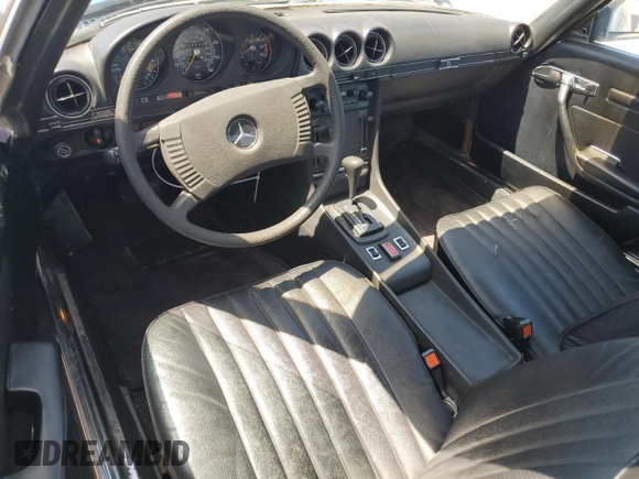 1977 Mercedes-Benz SL with VIN 10704412036886, listed as a Copart auction lot 58012725 with 242,866 mi miles and Salvage title. Bid and sale history available at DreamBid. Image 8.