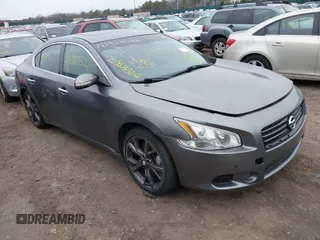 2014 Nissan Maxima SV with VIN 1N4AA5AP6EC443663, listed as a IAAI auction lot 41927687 with Not Provided miles and . Bid and sale history available at DreamBid. Image 1.