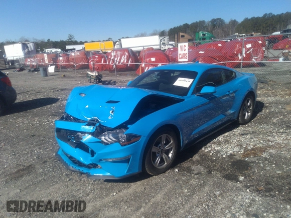 2023 Ford Mustang EcoBoost with VIN 1FA6P8TH5P5113600, listed as a IAAI auction lot 41600458 with 31,713 mi miles. Bid and sale history available at carsss.com. Image 2.