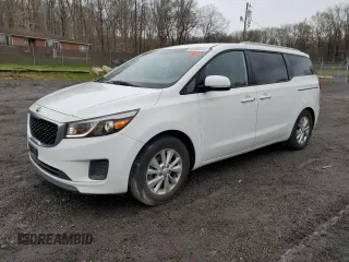 2016 Kia Sedona LX with VIN KNDMB5C15G6082926, listed as a Copart auction lot 46586364 with 99,095 mi miles and Salvage Title. Bid and sale history available at carsss.com. Image 1.
