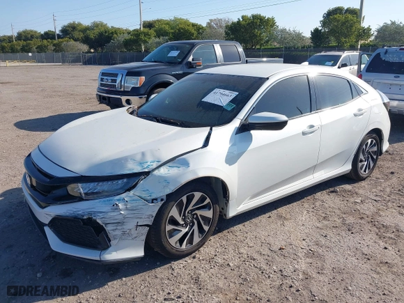 2017 Honda Civic Hatchback LX with VIN SHHFK7H20HU222567, listed as a IAAI auction lot 41794663 with 117,340 mi miles. Bid and sale history available at carsss.com. Image 17.
