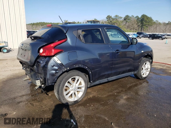 2013 Nissan Juke SV with VIN JN8AF5MR2DT200315, listed as a Copart auction lot 46657175 with Not Provided miles and Salvage Title. Bid and sale history available at carsss.com. Image 3.