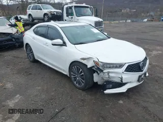 2018 Acura TLX w/Advance Pkg with VIN 19UUB3F70JA006640, listed as a IAAI auction lot 41706149 with 156,763 mi miles. Bid and sale history available at carsss.com. Image 1.