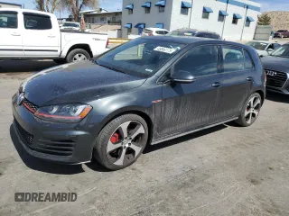 2016 Volkswagen Golf GTI SE w/Performance Pkg with VIN 3VW547AU6GM023243, listed as a Copart auction lot 49800175 with 25,159 mi miles and Salvage Title. Bid and sale history available at carsss.com. Image 1.