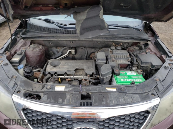 2011 Kia Sorento LX with VIN 5XYKTCA13BG055192, listed as a Copart auction lot 52969655 with 263,011 mi miles and Salvage Title. Bid and sale history available at DreamBid. Image 12.