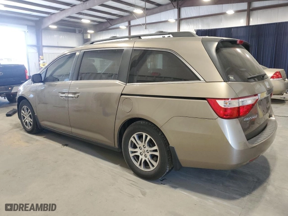 2013 Honda Odyssey EX-L with VIN 5FNRL5H68DB074276, listed as a Copart auction lot 50323735 with 154,620 mi miles and Salvage Title. Bid and sale history available at carsss.com. Image 2.