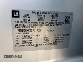2016 Chevrolet Suburban LT z VIN 1GNSKHKC5GR217078, wystawiony jako Copart lot #61842825 z przebiegiem 221 198 mil mil oraz Czysty tytuł • Clean title. Historia ofert i sprzedaży dostępna na DreamBid. Obrazek 13.