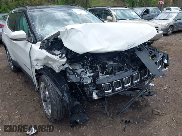2021 Jeep Compass Limited with VIN 3C4NJDCBXMT576517, listed as a IAAI auction lot 42158694 with 22,770 mi miles and . Bid and sale history available at DreamBid. Image 6.
