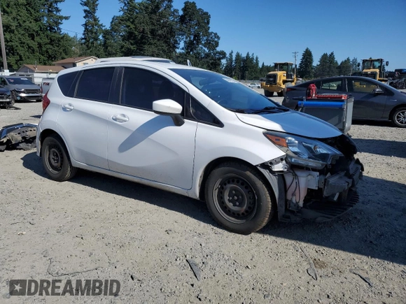 2017 Nissan Note S Plus with VIN 3N1CE2CPXHL377343, listed as a Copart auction lot 64043525 with 131,660 mi miles and Salvage title. Bid and sale history available at DreamBid. Image 4.