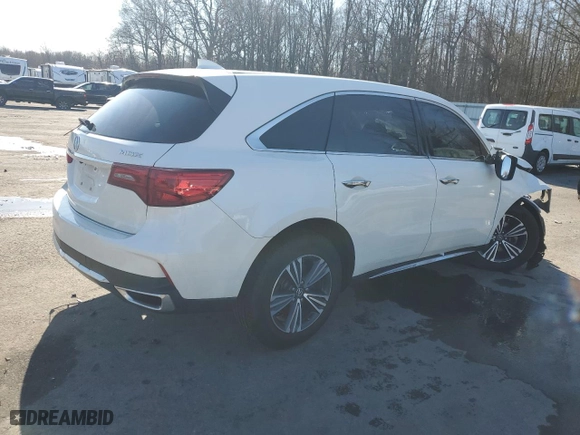 2018 Acura MDX with VIN 5J8YD3H35JL002030, listed as a Copart auction lot 43876915 with 0 mi miles and Salvage Title. Bid and sale history available at carsss.com. Image 3.