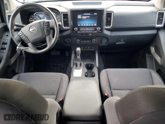 2023 Nissan Frontier SV with VIN 1N6ED1FK4PN631238, listed as a Copart auction lot 43640525 with 26,974 mi miles and Salvage title. Bid and sale history available at DreamBid. Image 8.