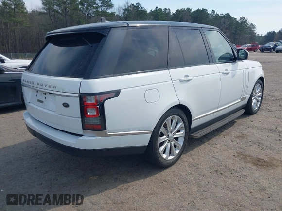 2016 Land Rover Range Rover HSE with VIN SALGS2KF2GA311125, listed as a IAAI auction lot 41800101 with 102,140 mi miles and . Bid and sale history available at DreamBid. Image 4.