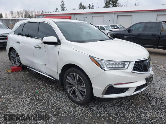 2019 Acura MDX w/Technology Pkg with VIN 5J8YD4H55KL016745, listed as a IAAI auction lot 41835318 with 61,011 mi miles. Bid and sale history available at carsss.com. Image 1.