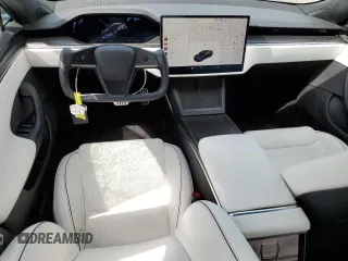2022 Tesla Model S Plaid with VIN 5YJSA1E69NF460808, listed as a Copart auction lot 48766764 with 12,836 mi miles and Salvage Title. Bid and sale history available at DreamBid. Image 8.