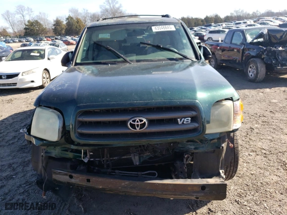 2004 Toyota Sequoia SR5 with VIN 5TDZT34A24S220925, listed as a Copart auction lot 43048845 with 258,299 mi miles and Salvage Title. Bid and sale history available at carsss.com. Image 5.