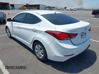 2016 Hyundai Elantra SE with VIN 5NPDH4AE3GH698547, listed as a IAAI auction lot 42564630 with 100,565 mi miles and . Bid and sale history available at DreamBid. Image 3.