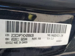 2012 Chrysler 300 C Luxury Series with VIN 2C3CCAPT4CH289639, listed as a IAAI auction lot 40634352 with 118,958 mi miles and . Bid and sale history available at carsss.com. Image 9.