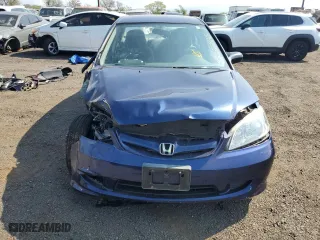 2005 Honda Civic Sdn LX SSRS with VIN 2HGES16625H512381, listed as a Copart auction lot 45058335 with 36,378 mi miles and Salvage Title. Bid and sale history available at carsss.com. Image 5.