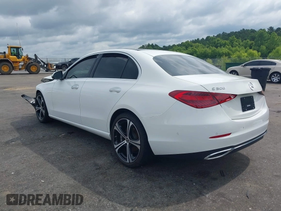 2024 Mercedes-Benz C 300 with VIN W1KAF4GB8RR164807, listed as a IAAI auction lot 42347990 with Not provided miles and . Bid and sale history available at DreamBid. Image 3.