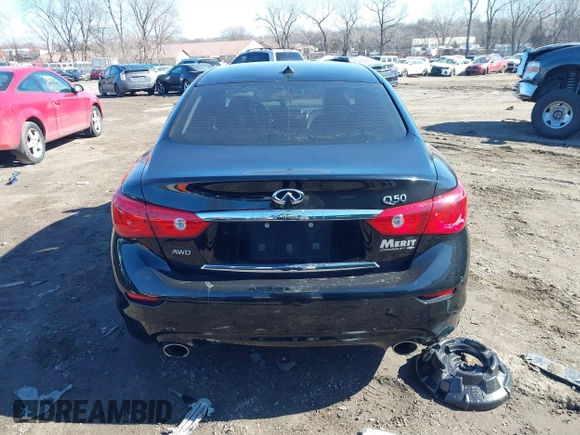 2014 Infiniti Q50 Sport with VIN JN1BV7AR8EM705762, listed as a IAAI auction lot 41685236 with 102,056 mi miles and . Bid and sale history available at DreamBid. Image 17.
