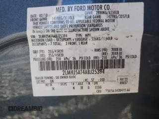 2010 Lincoln MKT EcoBoost with VIN 2LMHJ5AT4ABJ25394, listed as a Copart auction lot 44058235 with 112,901 mi miles and Salvage Title. Bid and sale history available at DreamBid. Image 13.