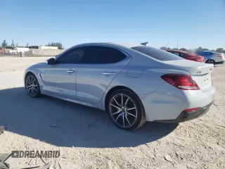 2020 Genesis G70 2.0T with VIN KMTG44LA1LU045400, listed as a Copart auction lot 83072684 with 56,380 mi miles and Non repairable. Bid and sale history available at DreamBid. Image 2.