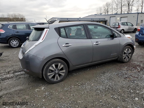 2015 Nissan LEAF SL with VIN 1N4AZ0CP2FC331579, listed as a Copart auction lot 44030985 with 59,732 mi miles and Salvage Title. Bid and sale history available at carsss.com. Image 3.