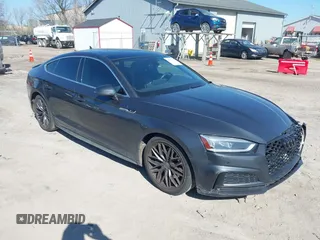 2018 Audi A5 Sportback Premium Plus with VIN WAUENCF53JA132769, listed as a IAAI auction lot 42037673 with 128,040 mi miles. Bid and sale history available at carsss.com. Image 1.
