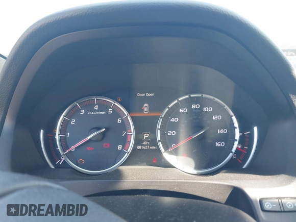 2018 Acura TLX w/Advance Pkg with VIN 19UUB3F85JA801000, listed as a IAAI auction lot 41665274 with 81,627 mi miles. Bid and sale history available at carsss.com. Image 7.