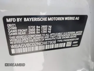 2022 BMW 8 Series M850i z VIN WBAGV8C02NCH87808, wystawiony jako IAAI lot #42255995 z przebiegiem 34 285 mil mil oraz . Historia ofert i sprzedaży dostępna na DreamBid. Obrazek 9.