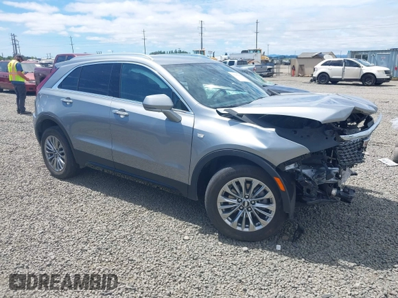 2024 Cadillac XT4 AWD Premium Luxury with VIN 1GYFZDR40RF141281, listed as a IAAI auction lot 42585681 with Not provided miles and . Bid and sale history available at DreamBid. Image 1.