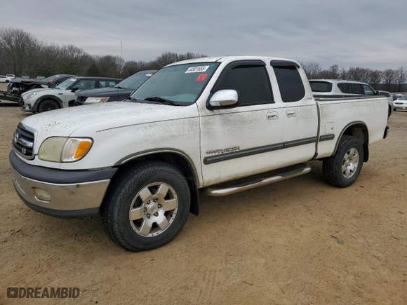 2002 Toyota Tundra SR5 with VIN 5TBRT34192S326732, listed as a Copart auction lot 44801655 with 292,318 mi miles and Salvage Title. Bid and sale history available at carsss.com. Image 1.