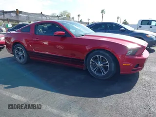 2013 Ford Mustang V6 with VIN 1ZVBP8AM1D5246288, listed as a IAAI auction lot 42024934 with 141,791 mi miles. Bid and sale history available at carsss.com. Image 13.