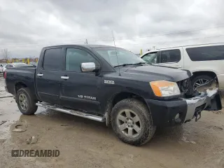 2012 Nissan Titan S with VIN 1N6AA0EC5CN320679, listed as a Copart auction lot 43398135 with 219,604 mi miles and Salvage Title. Bid and sale history available at carsss.com. Image 4.