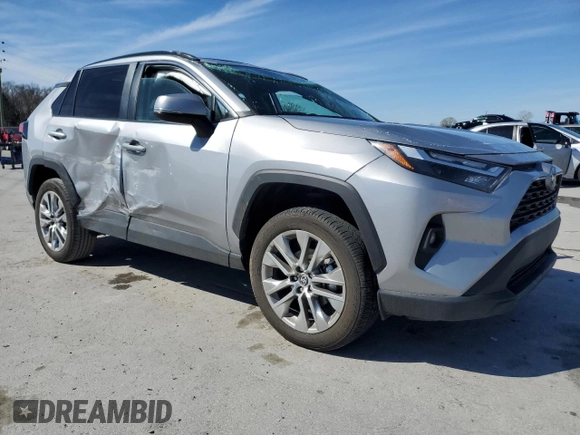 2024 Toyota RAV4 XLE Premium with VIN 2T3A1RFV9RC400917, listed as a Copart auction lot 49982875 with 13,573 mi miles and Salvage Title. Bid and sale history available at carsss.com. Image 4.