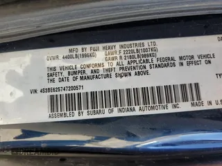 2004 Subaru Legacy Sedan (Natl) L with VIN 4S3BE625747200571, listed as a Copart auction lot 76013264 with 206,146 mi miles and Salvage Title. Bid and sale history available at carsss.com. Image 12.