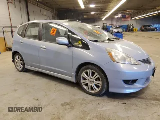 2010 Honda Fit Sport with VIN JHMGE8H42AC023154, listed as a Copart auction lot 42262615 with 104,928 mi miles and Salvage Title. Bid and sale history available at carsss.com. Image 4.