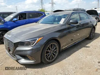 2018 Genesis G80 Sport z VIN KMHGN4JB0JU248004, wystawiony jako Copart lot #56655095 z przebiegiem 153 653 mil mil oraz Tytuł czysty. Historia ofert i sprzedaży dostępna na DreamBid. Obrazek 1.