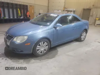 2007 Volkswagen Eos 2.0T with VIN WVWBA71F47V044596, listed as a Copart auction lot 48430555 with 88,401 mi miles and Salvage Title. Bid and sale history available at DreamBid. Image 1.