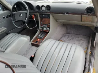 1985 Mercedes-Benz SL with VIN WDBBA45C6FA024529, listed as a Copart auction lot 73559924 with 75,789 mi miles and Salvage title. Bid and sale history available at DreamBid. Image 8.