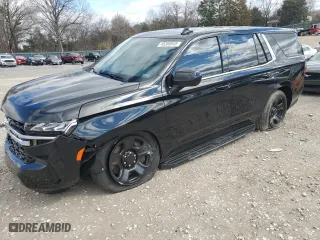 2024 Chevrolet Tahoe Commercial with VIN 1GNSKLED5RR150699, listed as a Copart auction lot 45288045 with 3,298 mi miles and Salvage Title. Bid and sale history available at carsss.com. Image 1.