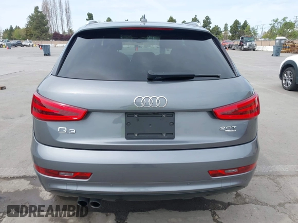 2015 Audi Q3 Premium Plus with VIN WA1EFCFSXFR009768, listed as a IAAI auction lot 41974476 with 53,013 mi miles and . Bid and sale history available at DreamBid. Image 17.