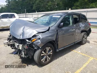 2019 Nissan Pathfinder S with VIN 5N1DR2MM0KC607951, listed as a Copart auction lot 62552925 with 86,510 mi miles and Salvage title. Bid and sale history available at DreamBid. Image 1.